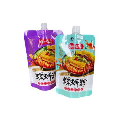 China Factory direct sales moisture proof liquid sachets/liquid sachets with mouth/liquid shampoo bags, plastic vertical packaging bags for sale