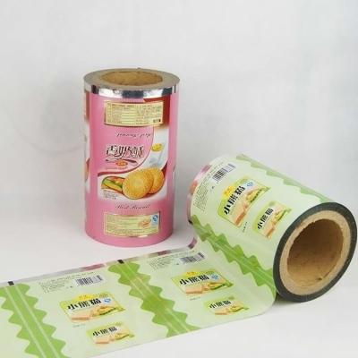 China Custom Printable Impact Resistance Food Packaging Film Plastic Bag Product Laminated Film Rolls for sale