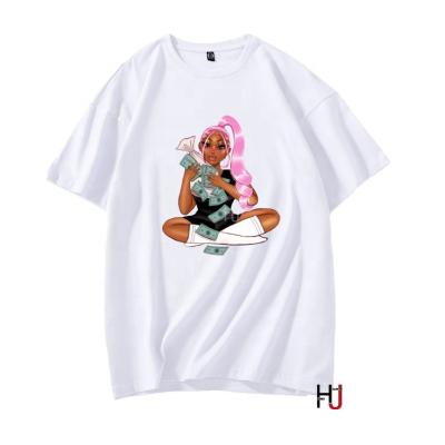 China Black Girl Culture Melanin Top Anti-Pilling Graphic Tees T-Shirt Make Money Friends Not T-Shirt Woman T-Shirts With Logo Custom Logo Printed for sale