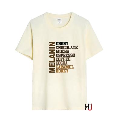 China Honey Letters Anti Melanin Pilling T-Shirts Women's Harajuku Tops Tees Hippie Streewear Cotton Tee Graphic Tee for sale