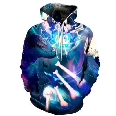 China Autumn And Winter Man Colching Cartoon Breathable Custom Anime 3D Two Sides Printed Loose Pocket Hoodie for sale