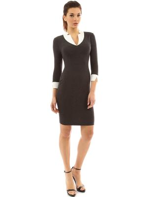 China Fall Winter Woven Neck Cuff  Fashion Pullover Sweaters Pullover Fitness Midi Dress for sale