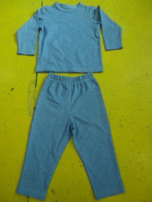 China Solid Colors Children'S Cotton Pajamas Simple Boys Two Piece Pajamas Lightweight for sale