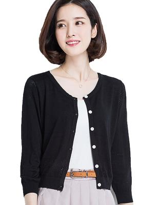 China Button Down Womens Long Cardigans Summer Short Cardigan Sweaters Lightweight for sale