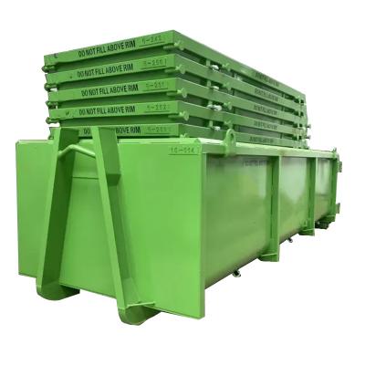 China Heavy Duty Garbage Treatment Waste Bin 14 Yard Metal Jump Drop Bins Recycling Heavy Duty Landfill for sale