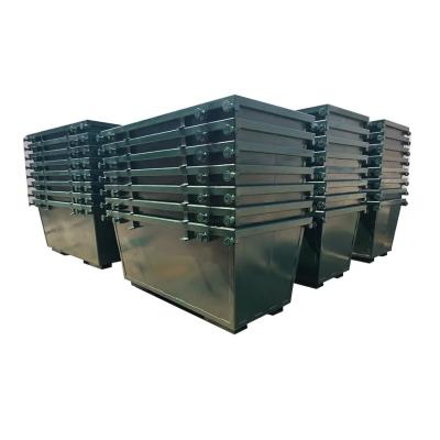 China Waste Handling Cheap Price Customized Australia New Zealand Standard Stackable Industrial Skip Steel Waste Bin for sale