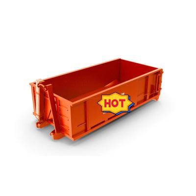 China Customized Stackable Waste Disposal Waste Disposal Waste Management Hook Lift Garbage Bin Metal Skip Trash Can for sale