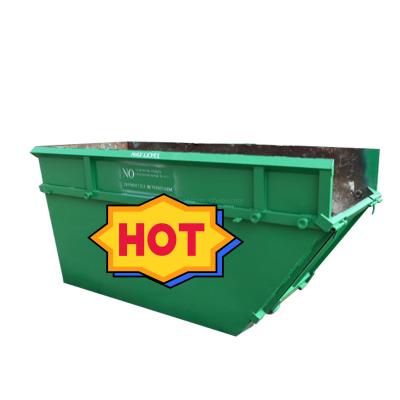 China Construction Waste Skips 6M Bin Manufactures Metal Skipping Dump Bin Manufacturer Waste Processing for sale