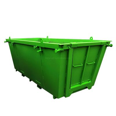 China Garbage Disposal Skip 6 M3 Outdoor Galvanized Steel Mobile Recycle Heavy Duty Marrell Skip Bins for sale