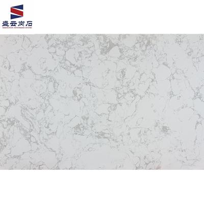 China High Density Ready To Ship Texture Background Artificial White Marble Flooring Cut Table Top Marble Tile for sale