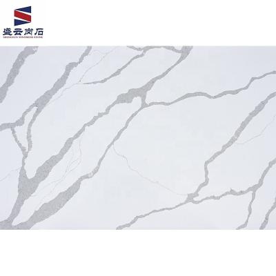 China Scratch/Stain/Heat Resistant Modern White Artificial Quartz Stone Acrylic Engineered Marble Slab/Chemical Sheet for sale