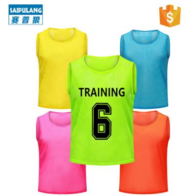 China Shirts & Tops Wholesale Custom Logo Vest Football Mesh Sports Aprons Shaping Bibs for sale