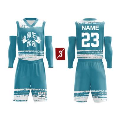 China Breathable Wholesale Team Youth Basketball Uniforms for sale