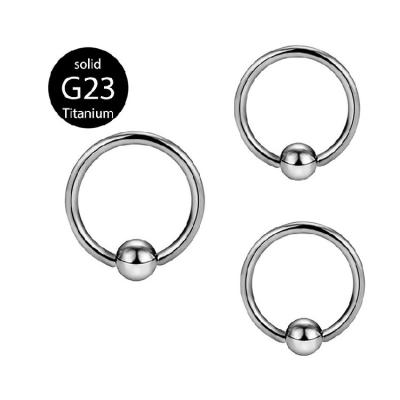 China FASHIONABLE Women Circle Titanium Nose Rings Piercing Hinged Segment Set Ring Nose Piercing Jewelry for sale