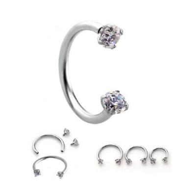 China Stainless Steel FASHION Body Jewelry Piercing Internal Wire Curved Barbell Piercing Nose Rings For Women for sale