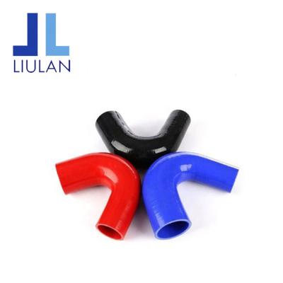 China Silicone + Polyester LIULAN Customized Elbow Silicone Rubber Hose Rebuilding Turbos High Temperature Resistant Air Inlet Outlet Hoses for sale