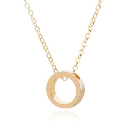 China New Style ALLOY Jewelry Fashion Gold Pendant Necklace With Ring for sale