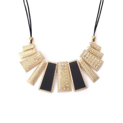 China European And American Fashion Gem Simple Geometric Pendant Necklaces Luxury ALLOY Short Necklace Alloy Metal As Custom Made As Picture 20 pcs for sale