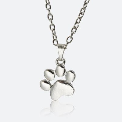 China Hot Sale 925 ALLOY Silver Paw Design Necklace Fashion Jewelry Jewelry for sale