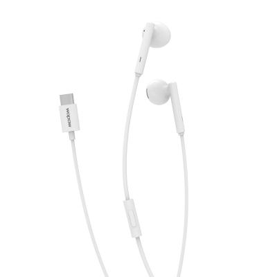 China Erfect High Quality Mobile Phone Accessories Cheap Noise Price WOPOW WE05 Stereo Mic Headphones Type C High Fidelity Earphone With Cable Microphone for sale