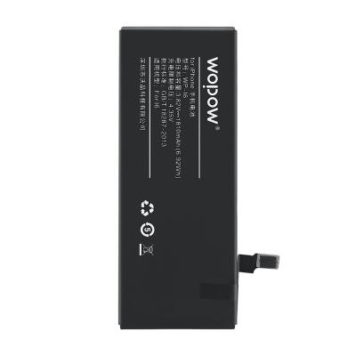 China Cell Phone Wopow wp Real Capacity 1810mah With UN38.3/MSDS Certificate Mobile Phone For iphone 6 Battery for sale