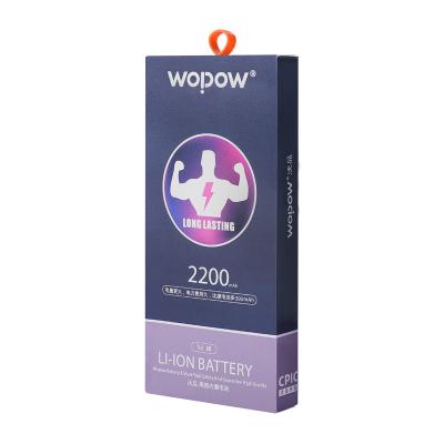 China Cell Phone Wopow DP Series High Capacity 2200mah Replaceable Cell Phone Rechargeable Batteries For iPhone 6 6s for sale