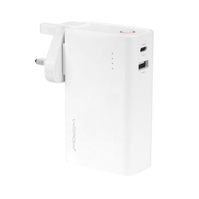 China Support WOPOW PA003 Power Bank 2020 Fast Type C Outlet Wall Power Bank UK Charger Power Bank for sale