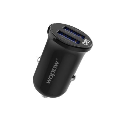 China WOPOW WR01 12W 2.4A Dual USB 2 Port Mini Fast Fast Charging Car Charger For iPhone Mobile Phone for sale