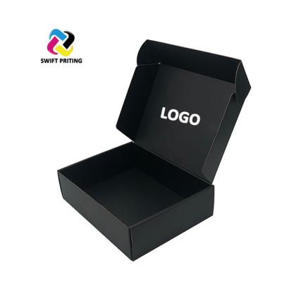 China Handmade Custom Black Corrugated Cardboard Box For Packaging for sale