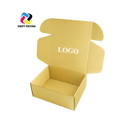 China Handmade Custom Logo Carton Cardboard Corrugate Kraft Paper Packaging Box for sale