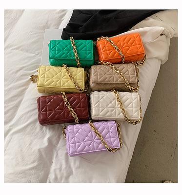 China Fashion New Fashion Trend Ins Soft Leather Chain Bag With Pillow Diagonal Bag Fashionable Female Shoulder Bag for sale