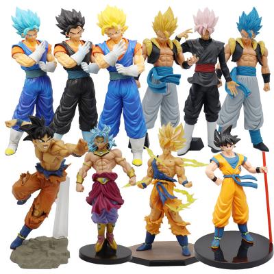 China Plastic Amazon Hot Selling Japanese DragonBall Z Anime Figures Son Goku Vegeta  Action Figure PVC Model For Collection for sale