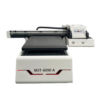 China Garment Shops Myjet 6090 Digital UV Flatbed Led Printer For Phone Ceramic Case Glass Wood for sale