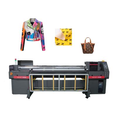 China Home Use Myjet LED Digital UV Hybrid Inkjet Printer PU Leather Printer for Clothes Jackets for sale