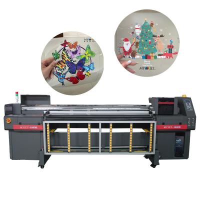 China Home Use Myjet LED Digital Inkjet Printer CMYK W CMYK Hybrid UV Printer For Window Display for sale