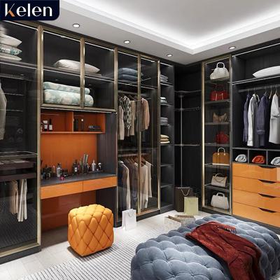 China Factory Supply Customized Modern Wardrobes Bedroom Closet Organizer Modern Design Laminate Color Combination for sale