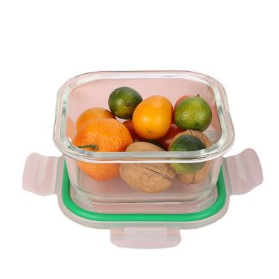 China 2022 heatable new high quality airtight food storage glass container food crisper with pp cover for sale