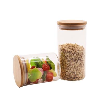 China Wholesale Factory Specification Freshness Preservation Snack Storage Jar Glass Multi Condiment Bottles Used For Coffee Bean Storage for sale