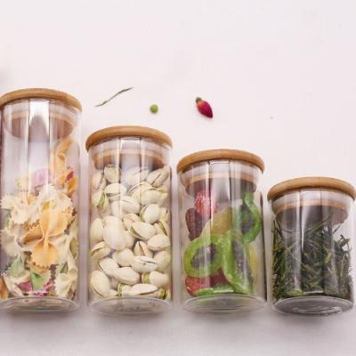 China Freshness Preservation Borosilicate Glass Storage Jar With Lid Seal Glass Jar Spice Jar for sale