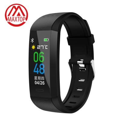 China Wholesale Smart Fitness Tracker Sports Wristband Monitor Blood Pressure Band Touch Screen Maxtop Touch Screen Smart Wristband for sale