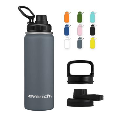 China Everich OEM 32OZ Everich Double Wall Vacuum Leakproof Wide Mouth Water Insulated Water Bottle For Sports With Staws And Lids for sale