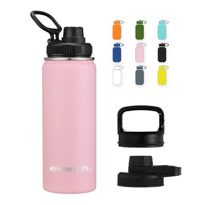 China Everich 32OZ Everich Double Wall Vacuum Leakproof Wide Mouth Durable Water Insulated Water Bottle For Sports With Staws And Lids for sale