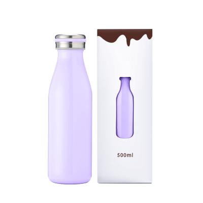 China Sustainable Kids Water Bottle , Double Wall Vacuum Insulated Stainless Steel Bottle For 24 Hours Cooling And 12 Hours Keep Warm for sale