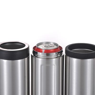 China 2021 12oz Sustainable Beer Can Double Cooler Thin Wall Insulated Stainless Steel Cola for sale