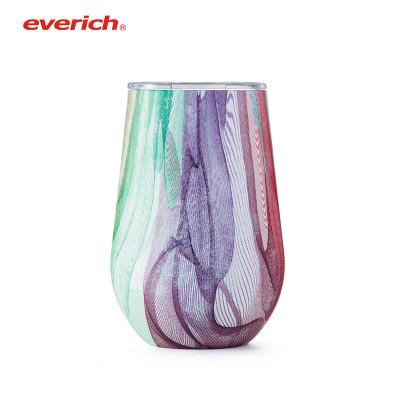 China Viable Wholesale BPA FREE Vacuum Wine Cup Double Wall Insulated Drinks Mug for sale