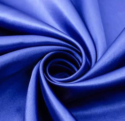 China Best Price Textile Satin Fabric Antistatic 100% Polyester Shining Silky Soft Satin Fabric for sale