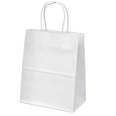 China Low Moq Recyclable Paper Gift Bags Storage Paper Shopping Bag With Handle Wholesale Paper Bags With Your Own Logo for sale