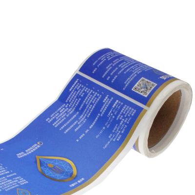 China Waterproof Hot Selling Custom Vinyl Sticker Roll Waterproof Product Labels Security Self Adhesive Wrapping Sticker for sale