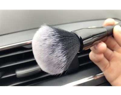 China For Car Wash 20CM Length White Hair Car Detailing Brush Super Soft Interior Electrostatic Dust Remove Tools for sale