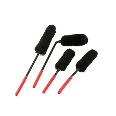 China Universal Use for Tire 4 Size Anti-Static Car Cleaning 100% Wool Wheel Brush, Universal Use for Tire, Rim, Vehicle, Car Wash Tire Brush for sale